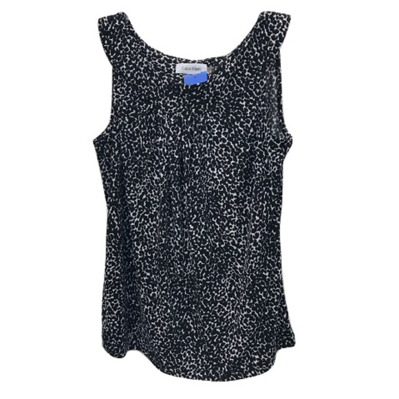 Calvin Klein Leopard Print Tank Top - Picture 1 of 2